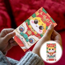  6 Pcs Lucky Money Envelope Chinese New Year Red Envelopes 2025 Hongbao Packet