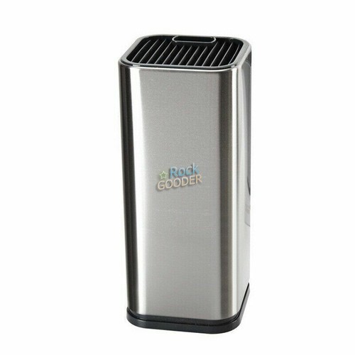 Stainless steel knife block - stainless,