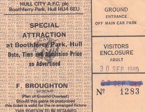 Ticket hull city v - city,