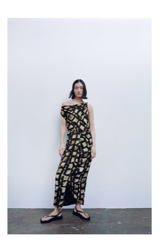 Zara skirt printed midi - skirt,,
