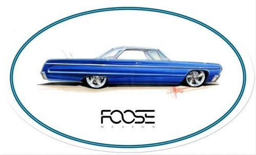 Chip foose 1964 blue chevy - blue,