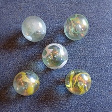 5 Monster Glass Marbles ~
