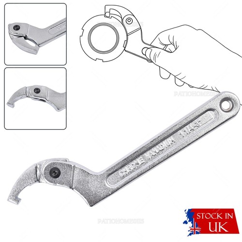 Adjustable pin spanner wrench - adjustable,