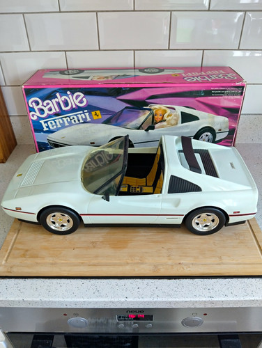 Barbie ferrari white - barbie,