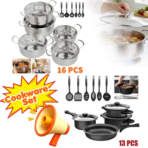 16pcs non stick cookware - 13/16pcs,