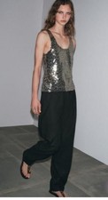 BNWT ZARA SEQUINED TOP SIZE S