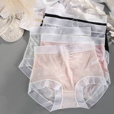 Women Pure Silk Panties Briefs