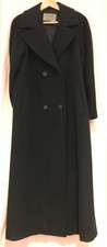 Aquascutum Heritage Collection long vintage dark navy coat, size 14