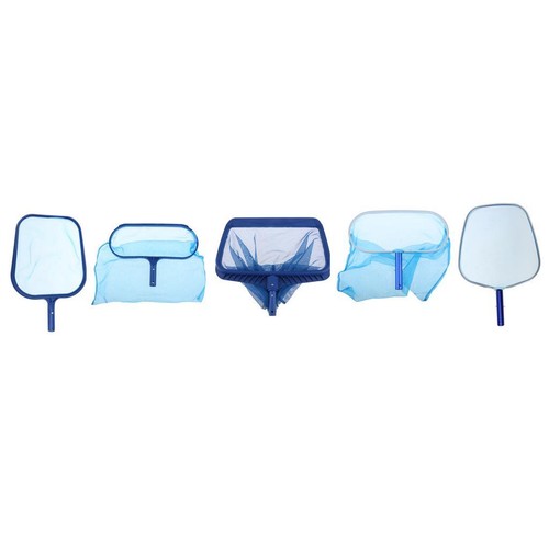 Pool skimmer net attachment
