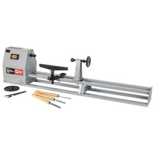 SIP Starter Wood Lathe with 3pc Chisel Kit 14" x 40" 230V 370W 720-2150RPM Speed
