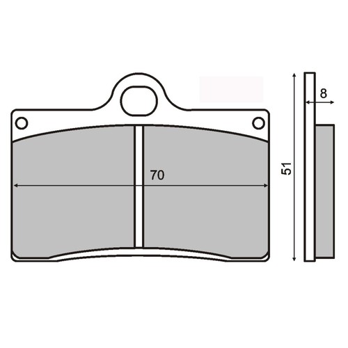 Pair brake pads - pads, 650