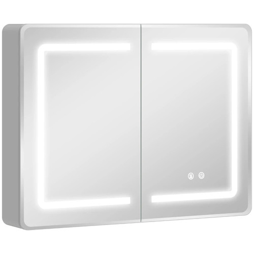 Mirrored bathroom cabinet with - mirrored,
