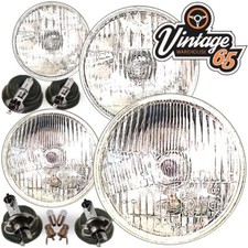 Sealed Beam Halogen Conversion Headlight Kit 5&3/4" LHD For Rover P6 3500