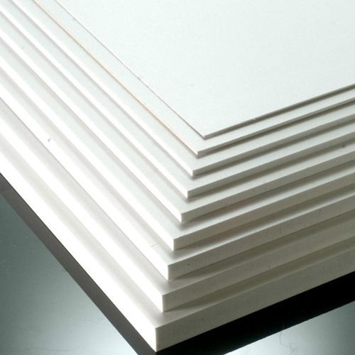 White matt pvc - foamex, foam