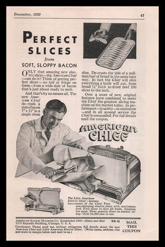 1929 american slicing machine - american,