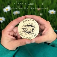 PERSONALISED WOODEN DINOSAUR