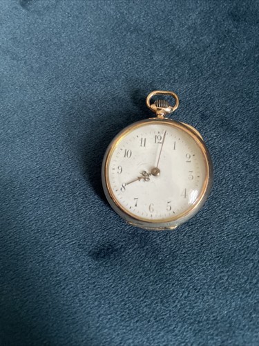 14ct gold hallmarked fob - hallmarked, watch
