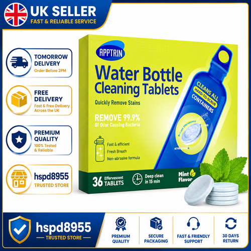 Water bottle cleaning - cleaning, tablets