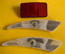 RETRO OLDSCHOOL BMX GENUINE RALEIGH BURNER AERO PRO REFLECTORS SET