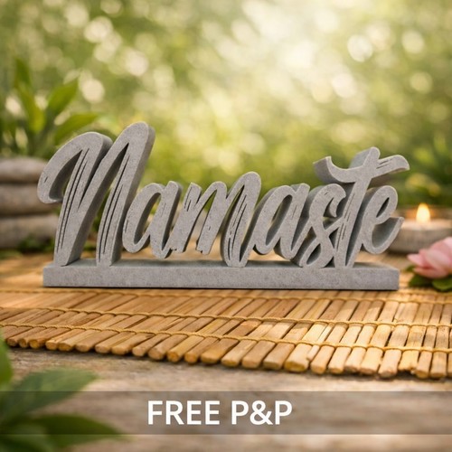 Namaste ornament marble grey - namaste,