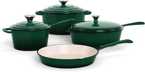 Enameled cast iron cookware - cast,