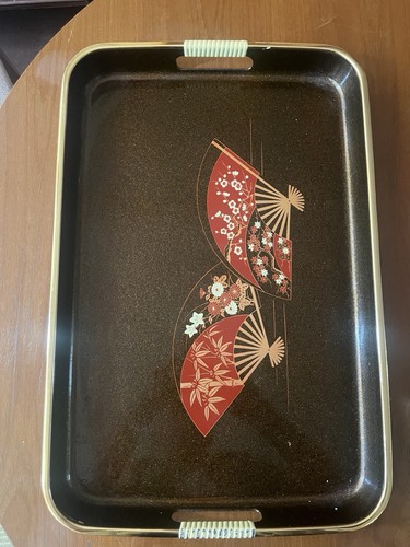 Vintage japanese laquer tray - vintage,
