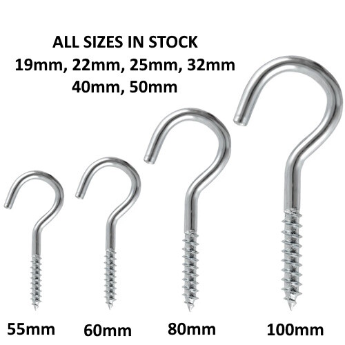 Screw hooks steel - hooks,