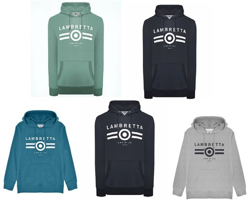 Lambretta mens logo hoodie rrp - mens,