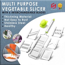 Multi-Purpose Vegetable Slicer Cheese Grater Cutter Stainless Steel Peeler Set