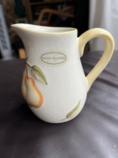Small Hand Painted Pear Design Milk Jug 4”