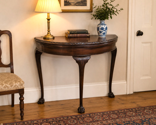 Antique mahogany turnover - turnover, top
