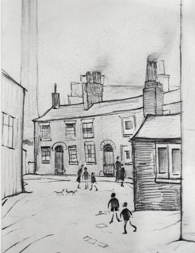 Lowry pencil drawing - s,