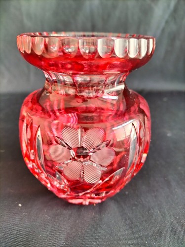 Bohemian cranberry crystal - cranberry,