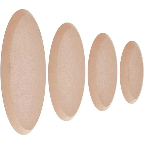 4pcs oval ceramic molds for - oval,