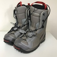 Salomon Defcon Snowboard Boots UK 8 grey Freestyle All Mountain Mens