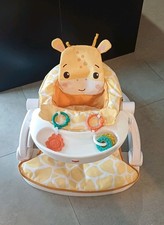 Fisher-Price Giraffe Sit-Me-Up Portable Baby Chair Floor Seat VeryGood Condition