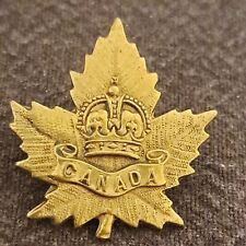 WWI Canadian Expeditionary Forces CEF General Service Collar Badge