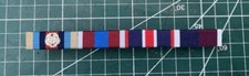 MEDAL RIBBON BAR - 4 SPACE FULL SIZE - PINNED or STUDDED or SEWN