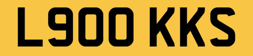Luke number plate l900 kks - number,