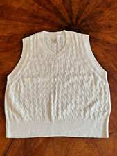 BARBOUR LADIES SLEEVELESS JUMPER - NEW - IVORY - 18 - PERFECT!