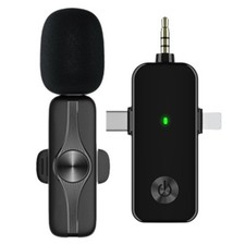  Microphone  Lavalier Mobile Phone Live Broadcast Equipment Bluetooth8118