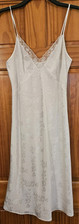 Ladies full slip long 43", UK 12, with pretty detail