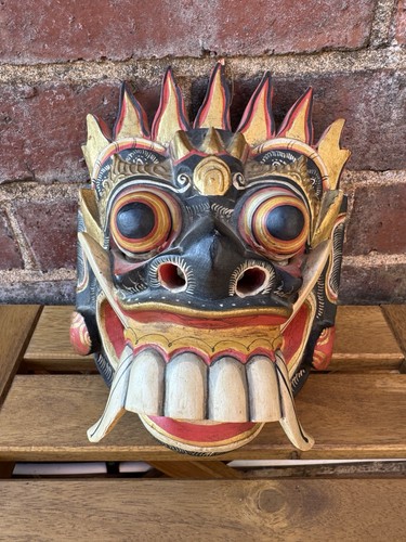 Vintage hand carved wooden - carved,