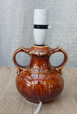 Vintage Table Lamp Glazed Ceramic Vase Style Lamp With Handles Table Light