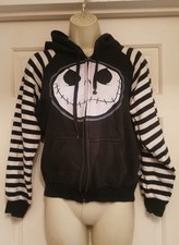 Vintage Nightmare Before Christmas Hoodie Small Jack Skellington Full Zip