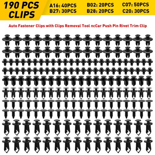 190pcs set clip trim car - 190pcs/set,