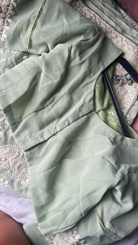 Women green chiffon - women’s,