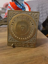 Rare Vintage Brass Perpetual Calendar - Sun Calender - Metal Perpetual Calendar