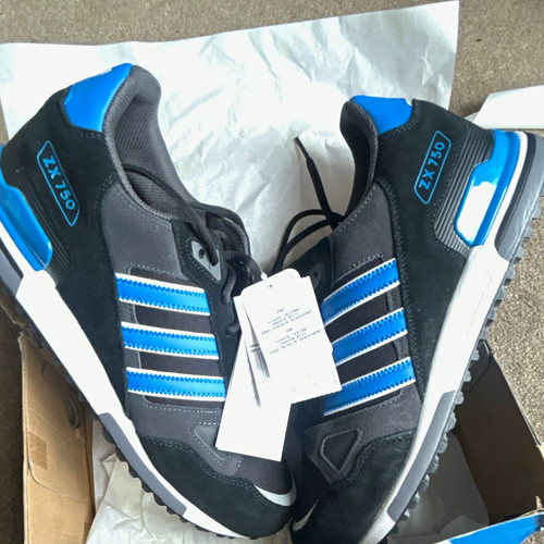 Adidas 750 men black blue - adidas, zx