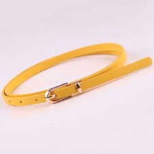 Women Skinny PU leather Belts